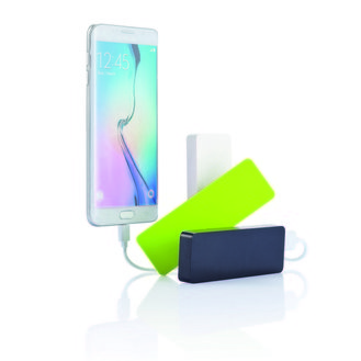 Płaski, kompaktowy power bank z baterią litową 2500 mAh P324.881